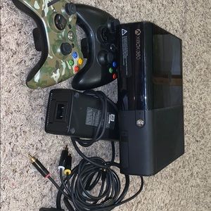 XBox 360, all cords, 2 wireless controllers